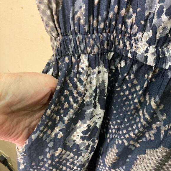 Romper Jumpsuit Shorts By Express Python Print Size S - Picture 6 of 8